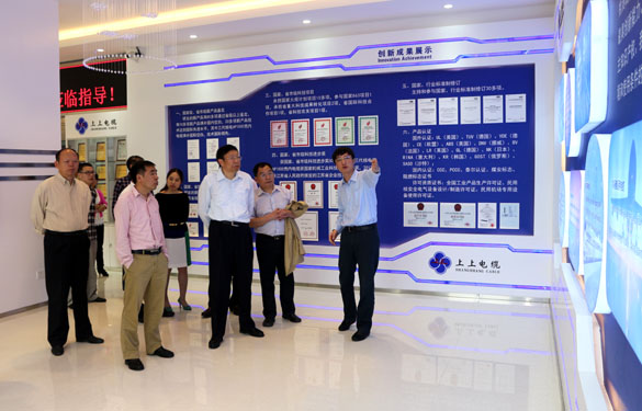 2015年5月8日，江蘇省政協(xié)領(lǐng)導(dǎo)、專家來上上電纜調(diào)研