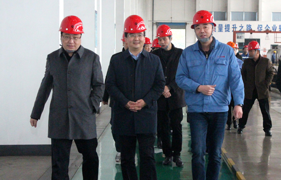 2020年12月8日，廣德市市委常委、常務(wù)副市長(zhǎng)邱鐵軍一行來(lái)上上電纜考察